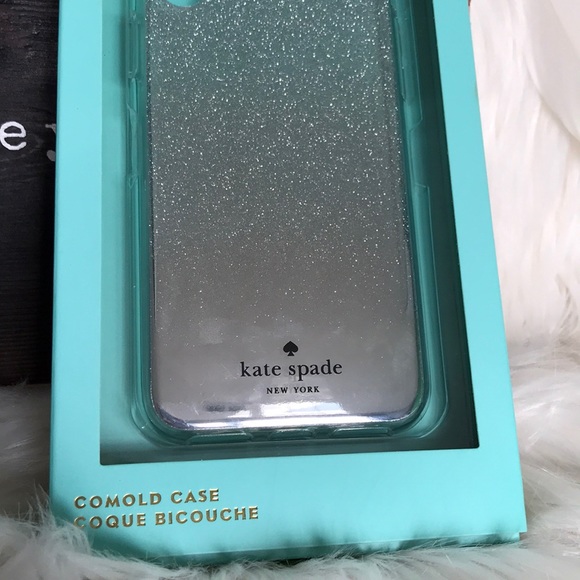 ♠️ Kate Spade Silver Ombré Comold iPhone XS/X Case - Picture 3 of 5
